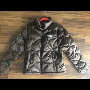 CHOCOLATE BROWN NORTH FACE JACKET